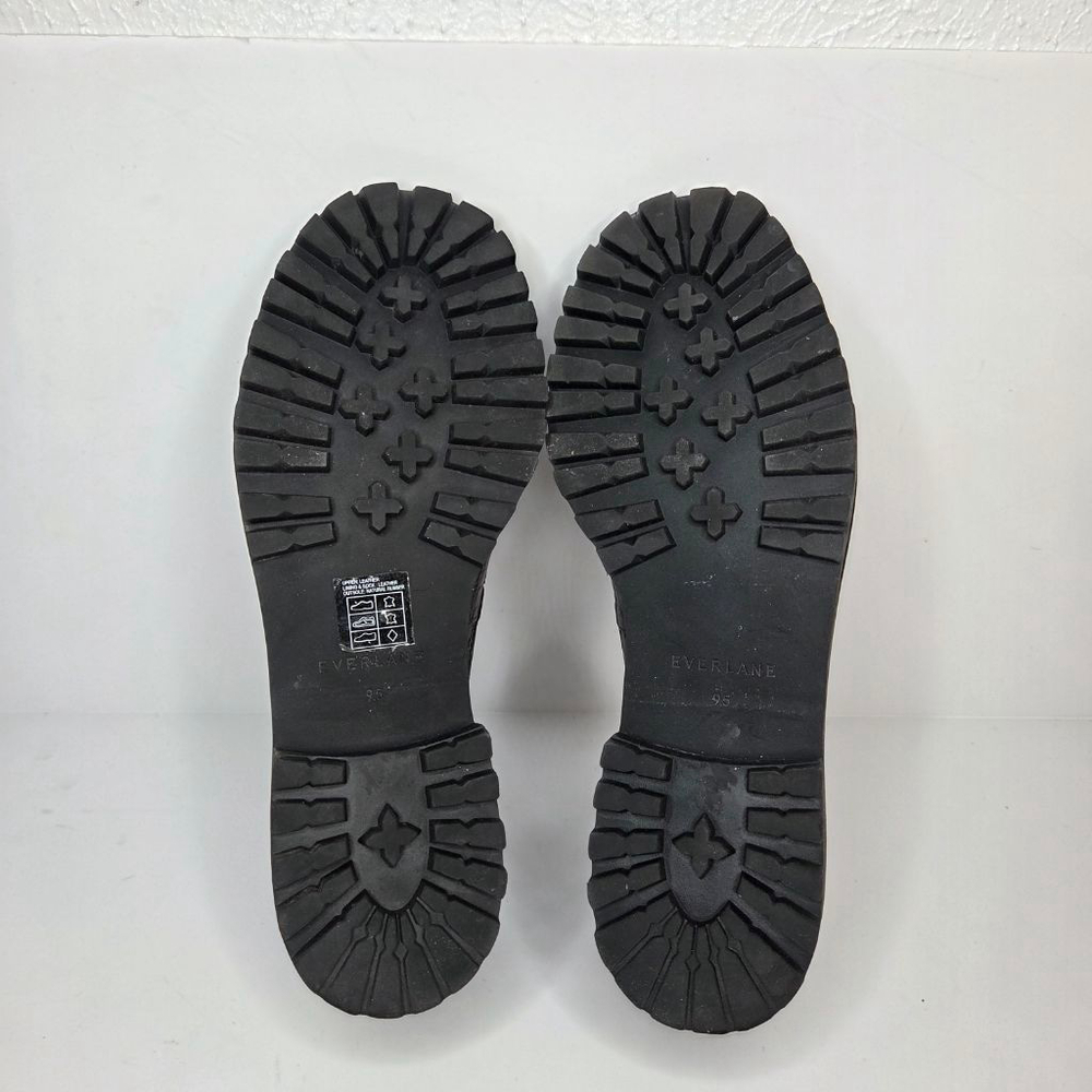 Everlane The Lug Loafer Brown Croc Embossed Women's Size 9.5 Euro 40 Platform - Picture 11 of 13